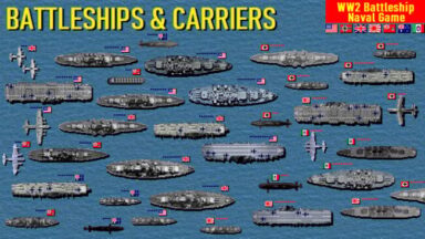 Battleships and Carriers - WW2 Battleship Game Free Download