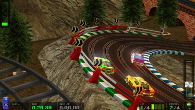 HTR+ Slot Car Simulation Gameplay Screenshot