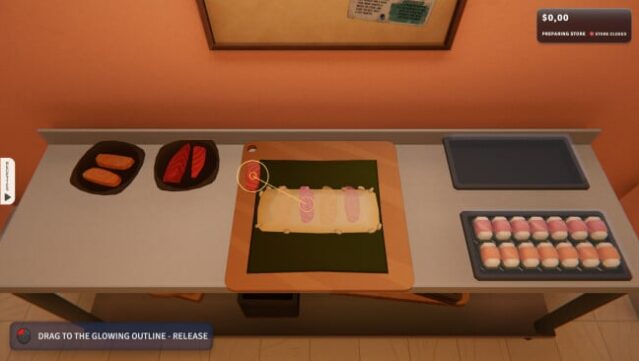 Night Rolls Cozy Store Gameplay Screenshot
