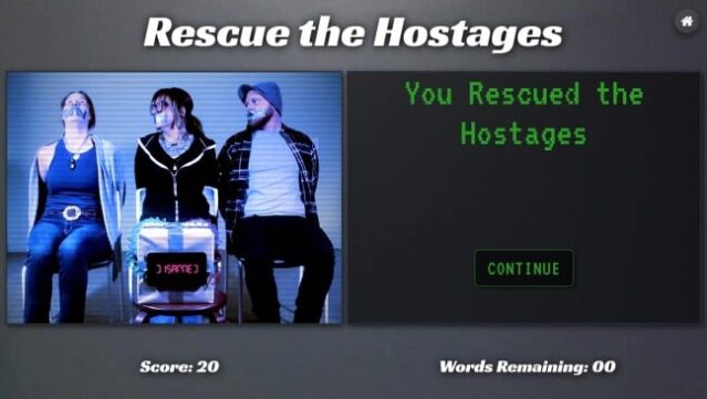 Rescue the Hostages: Cryptic Countdown Gameplay Screenshot