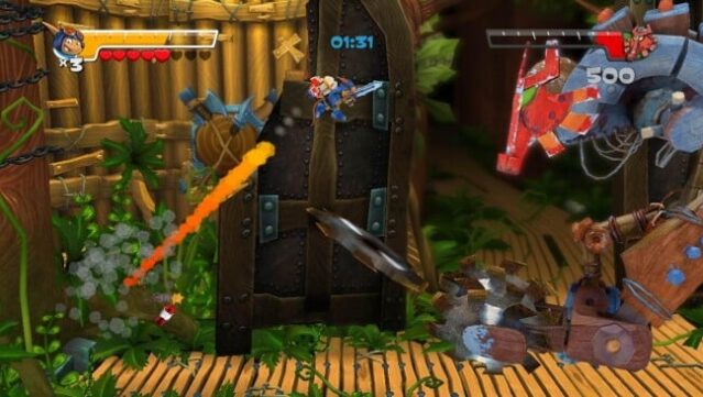 Rocket Knight Gameplay Screenshot