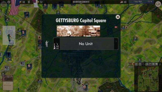 SGS Battle for: Gettysburg Gameplay Screenshot