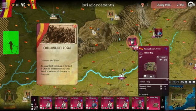 SGS Spain at War Gameplay Screenshot