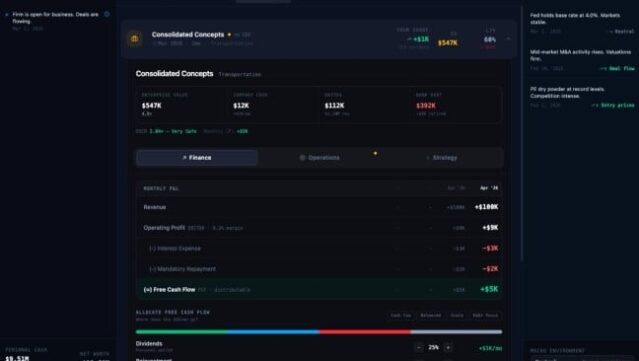 The Capitalist: Private Equity Simulator Gameplay Screenshot