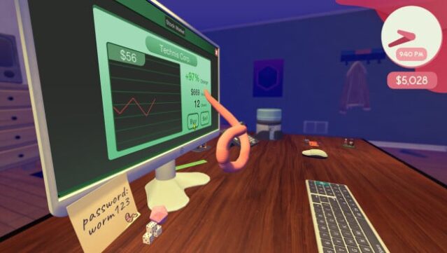 Worming from Home Gameplay Screenshot