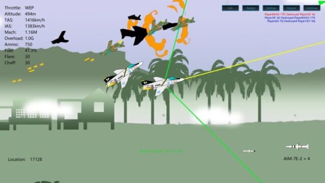 2D Dogfight Gameplay Screenshot