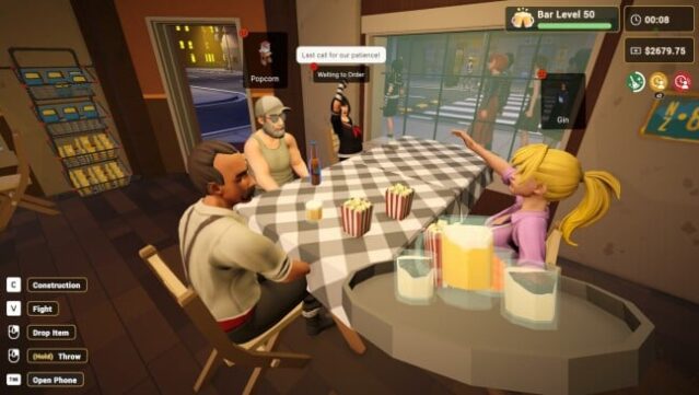 Barfender: CO-OP Bar Simulator Gameplay Screenshot