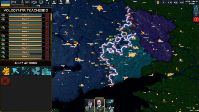 Flames in Modern Europe Gameplay Screenshot