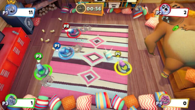 Grizzy and the Lemmings – Crazy Party Gameplay Screenshot