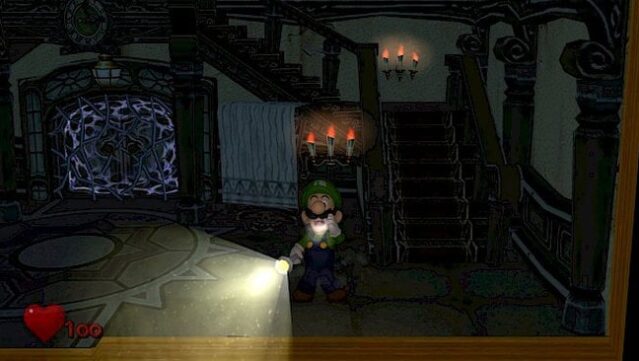 Luigi’s Mansion Gameplay Screenshot