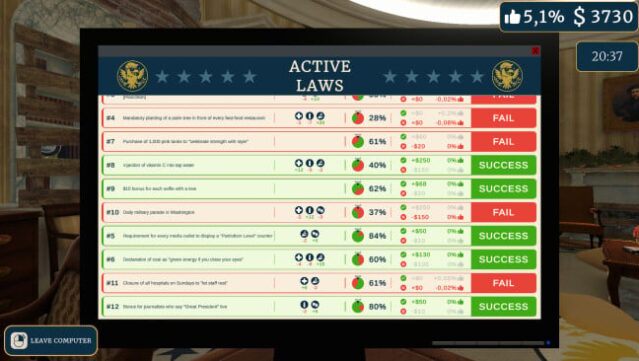 President Simulator Gameplay Screenshot