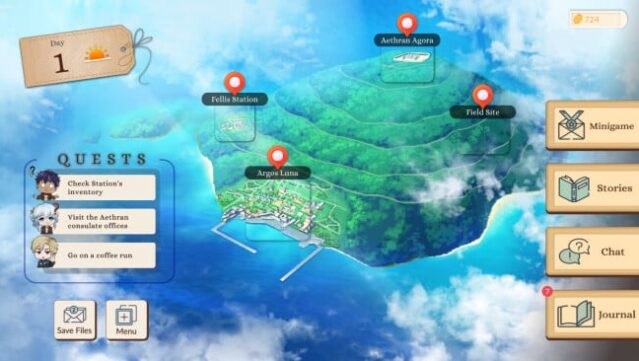 Untold Atlas: otome sim inspired by expedition adventures PC Screenshot